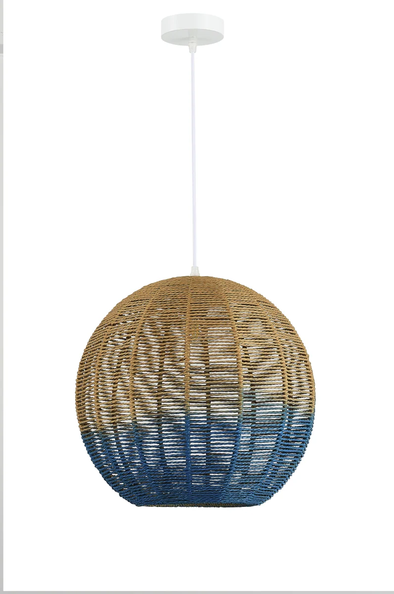 Large Natural Rattan Pendant Light - Alternate Design 4 lighting offer