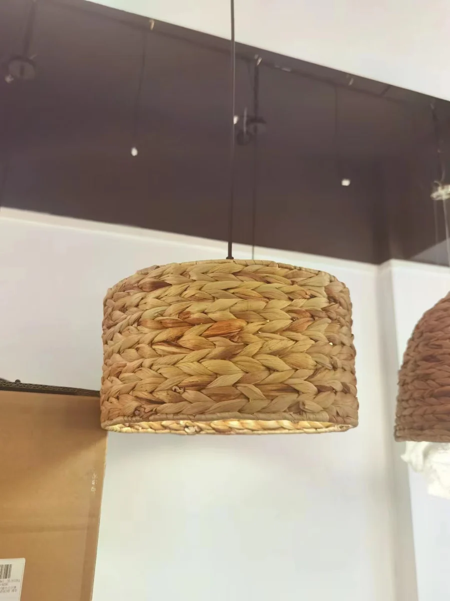 Natural Rattan Pendant Light - Alternate Design 6 lighting offer