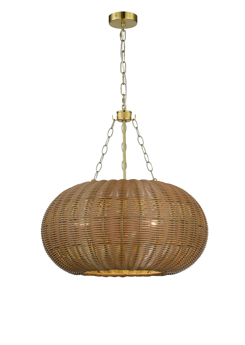 Natural Round Rattan Pendant Light lighting offer