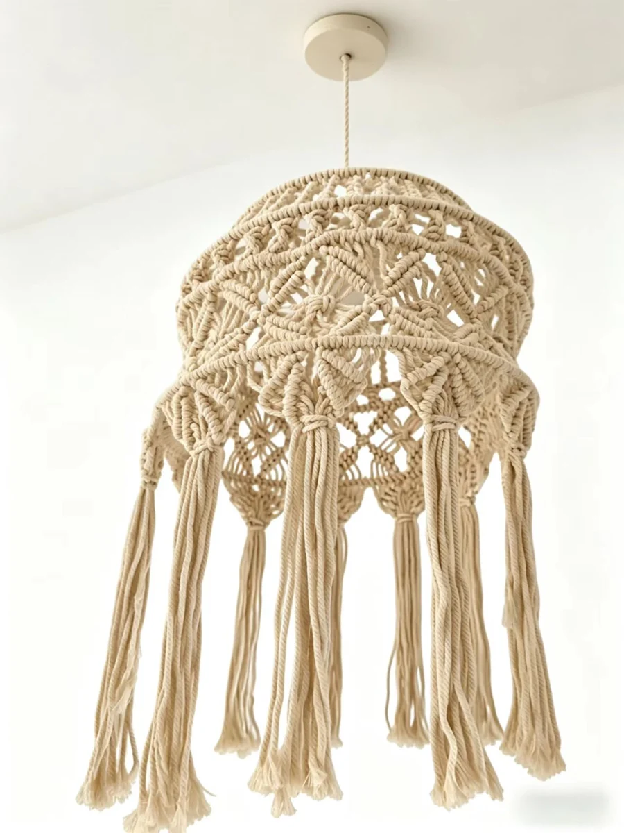 Natural Fabric Pendant Light - Alternate Design 3 lighting offer
