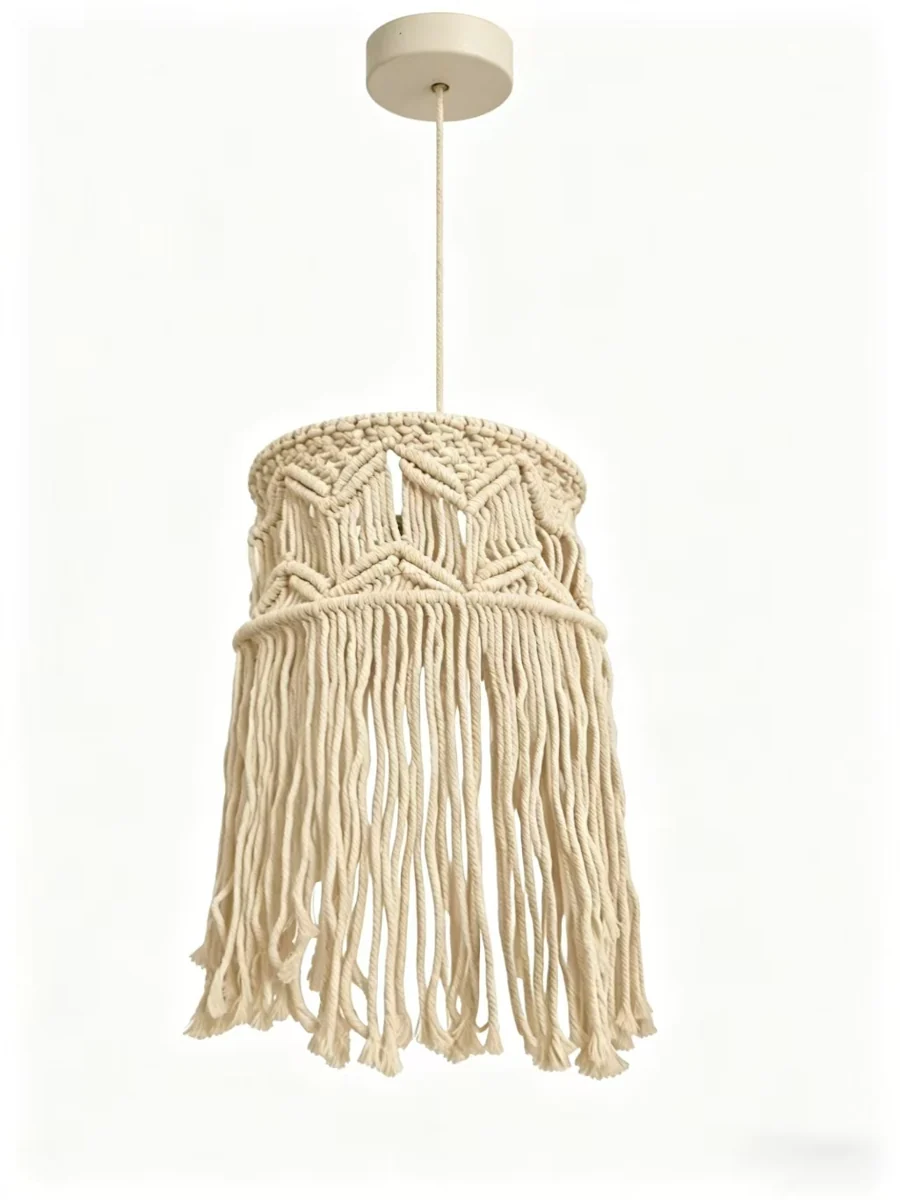 Natural Fabric Pendant Light - Alternate Design 4 lighting offer