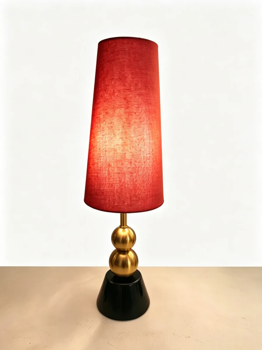 Red Fabric Table Lamp lighting offer